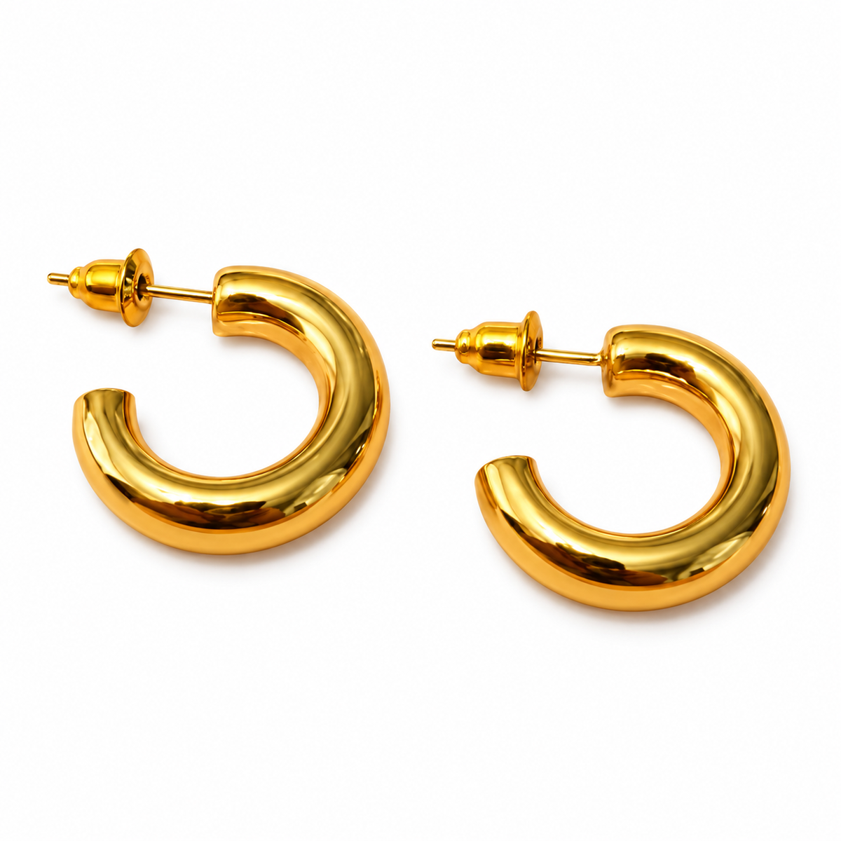 Crystal 14k gold plated earrings