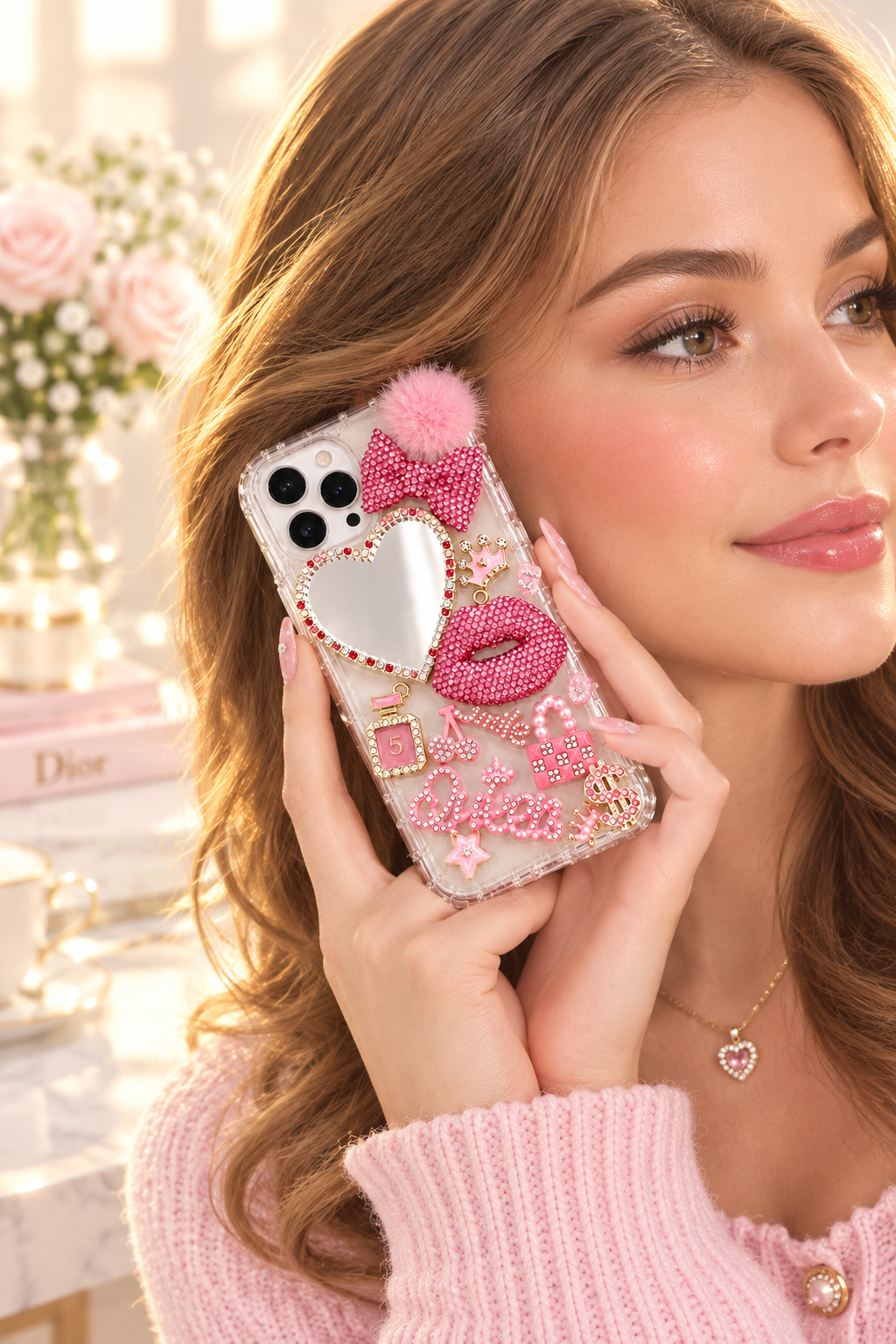 Pink Charm phone Case