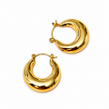 Isabella 14k Gold plated hoops